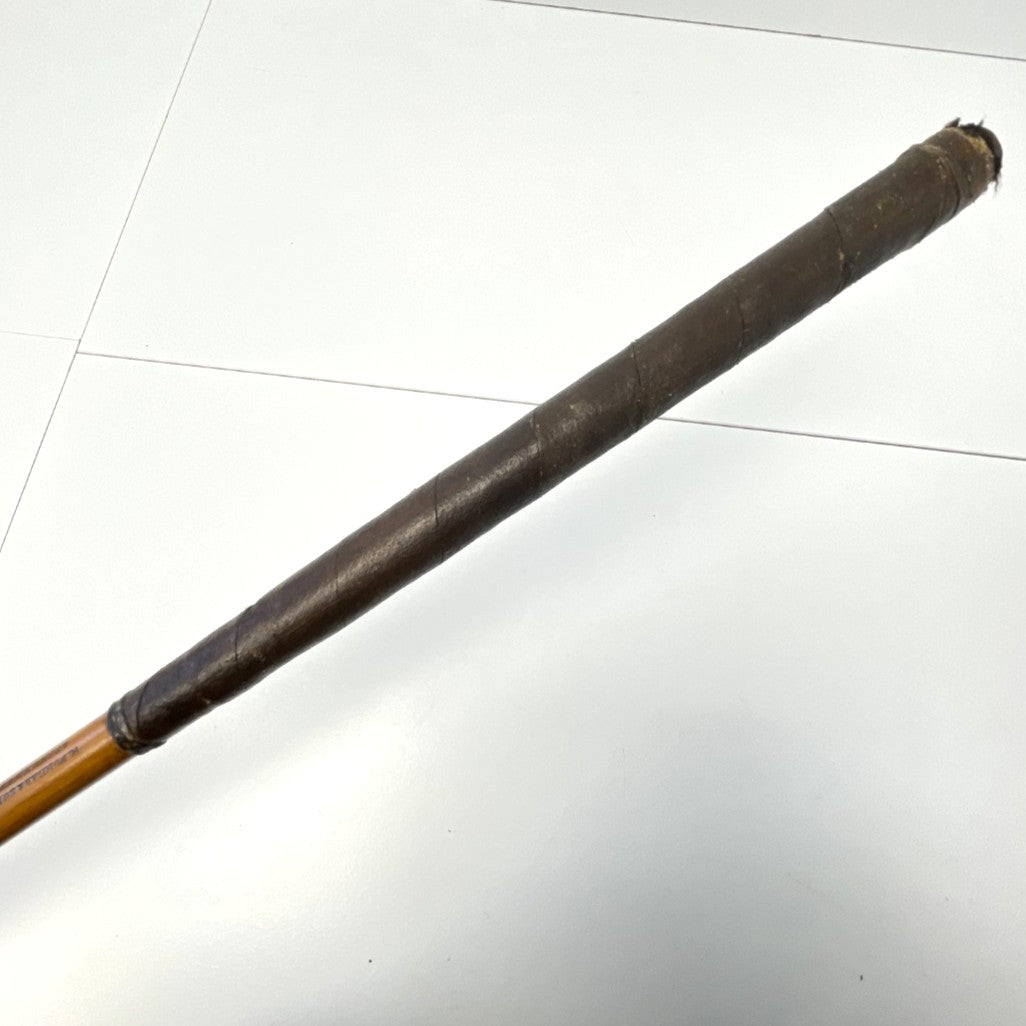 R FORGAN & SON - Hickory Scare-Head Leather Face Brassie - c1890