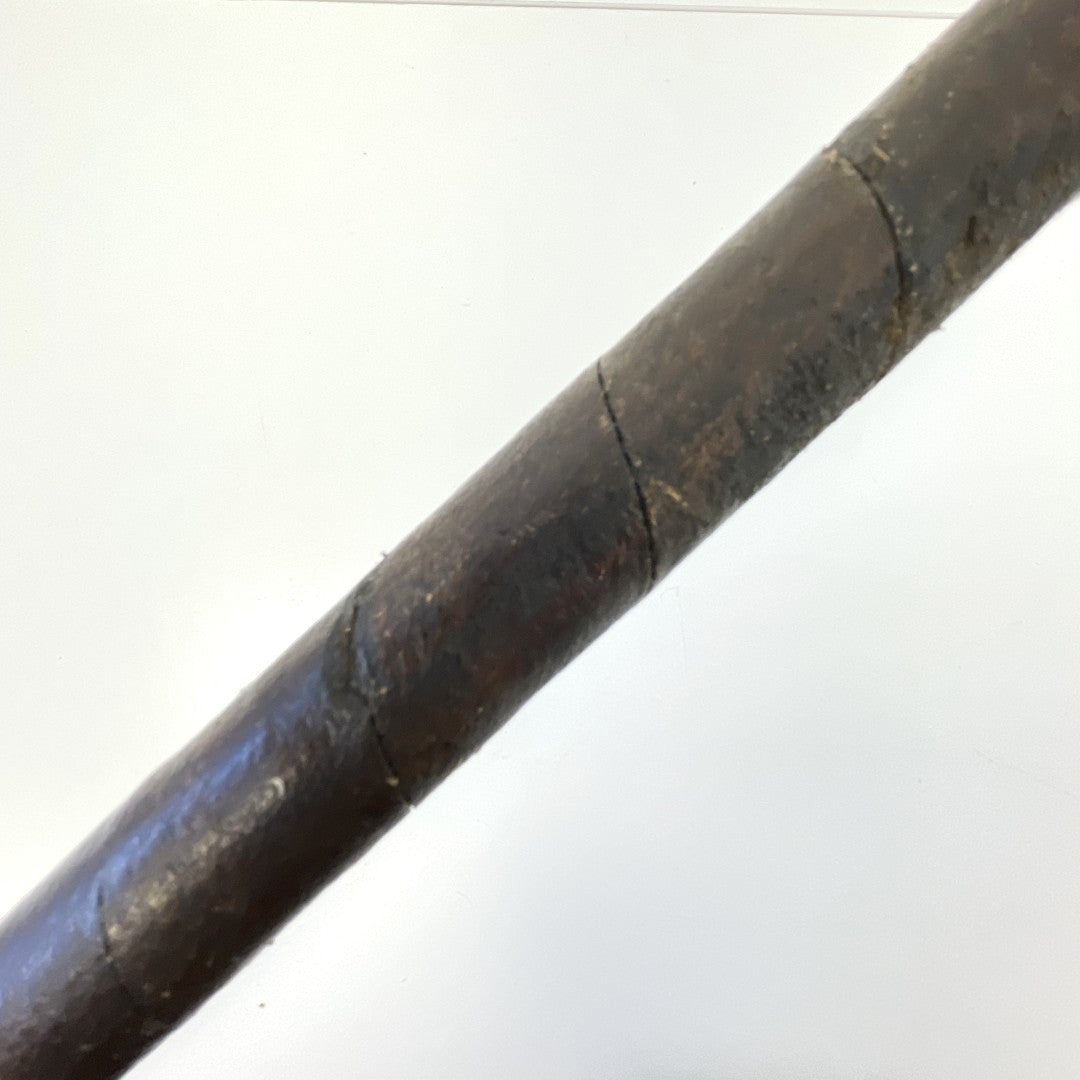R FORGAN & SON - Hickory Scare-Head Leather Face Brassie - c1890