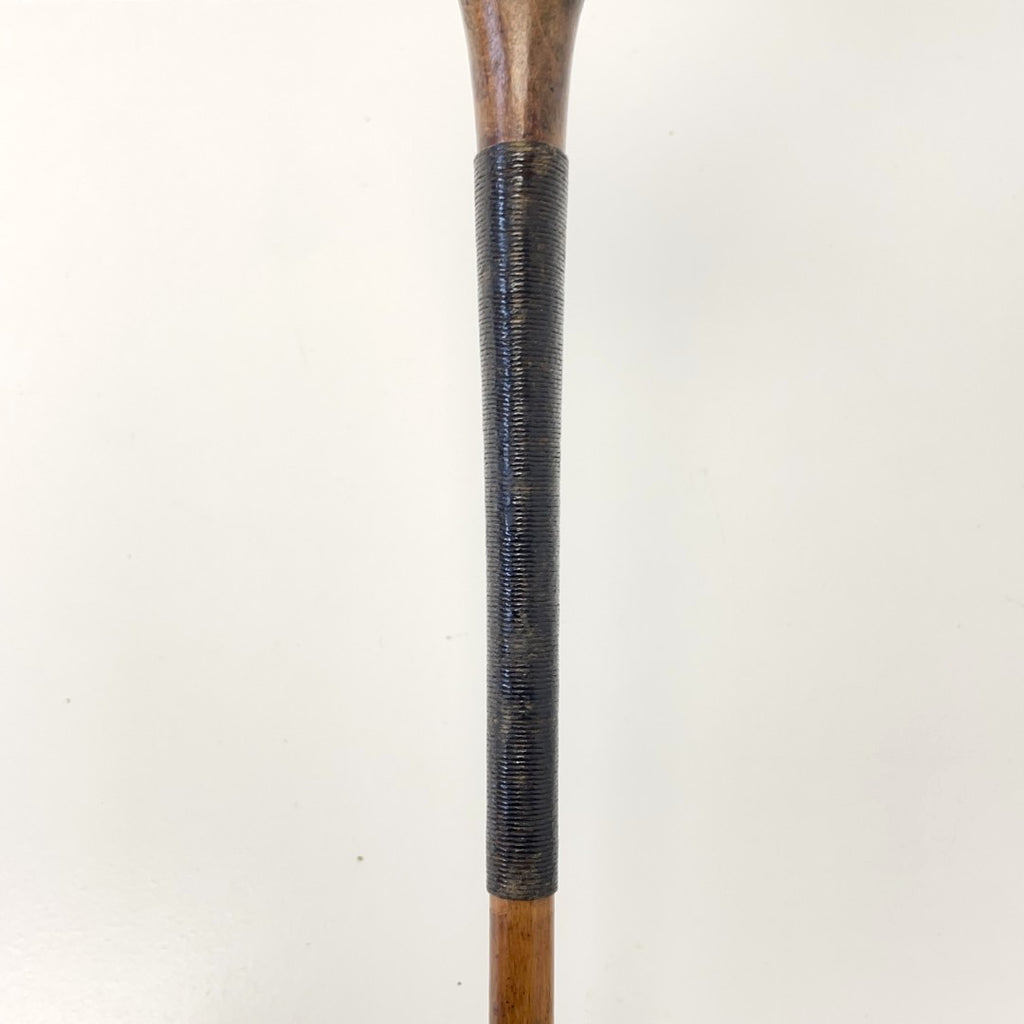 R FORGAN & SON - Hickory Scare-Head Leather Face Brassie - c1890